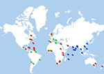 Service locations map